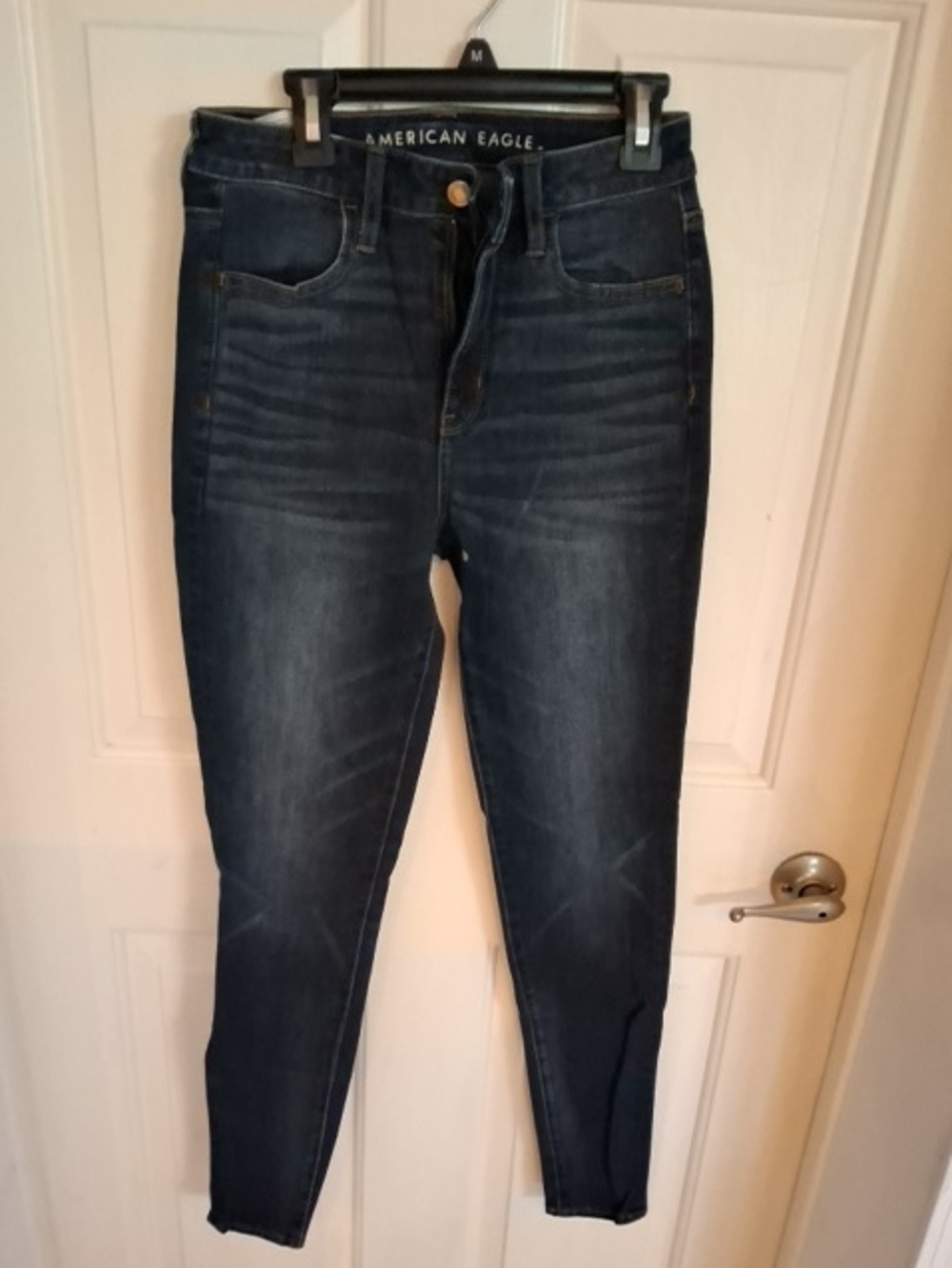 American Eagle Outfitters Women's Skinny Jeans - Dark Blue Wash